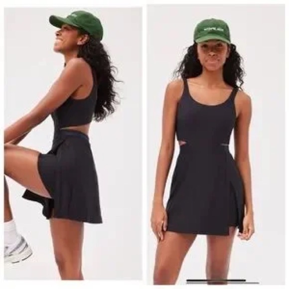 NWT Outdoor Voices Court Dress in Black Size Large - Picture 1 of 8